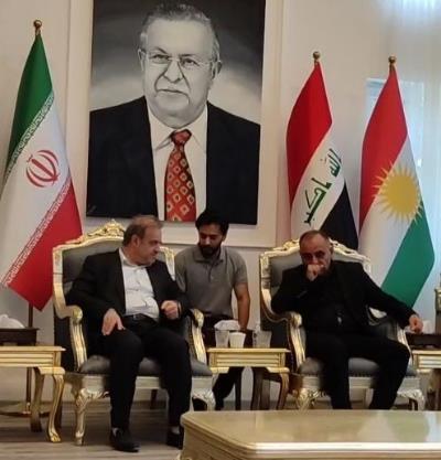 بازدید سرکنسول جمهوری ایران در سلیمانیه از مرز باشماق به مناسبت آغاز تردد زائران اربعین از این مرز
